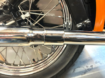 Chrome 1-3/4 Seamless Exhaust Clamp Set