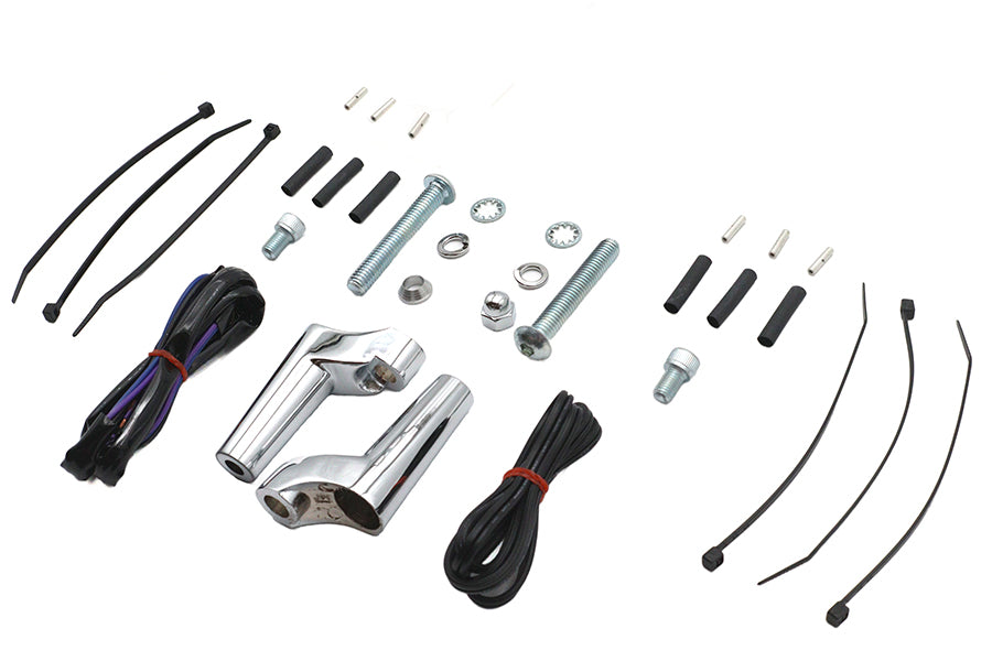 Front Turn Signal Relocation Kit Chrome