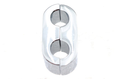 Chrome Dual Throttle Cable Separator Clamp