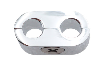 Chrome Dual Throttle Cable Separator Clamp