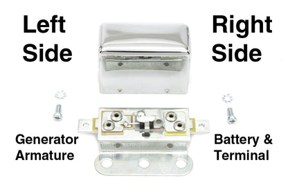 Chrome Look-A-Like 6 Volt 3-Brush Relay