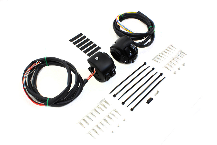 Handlebar Control Switch Housing Kit Black