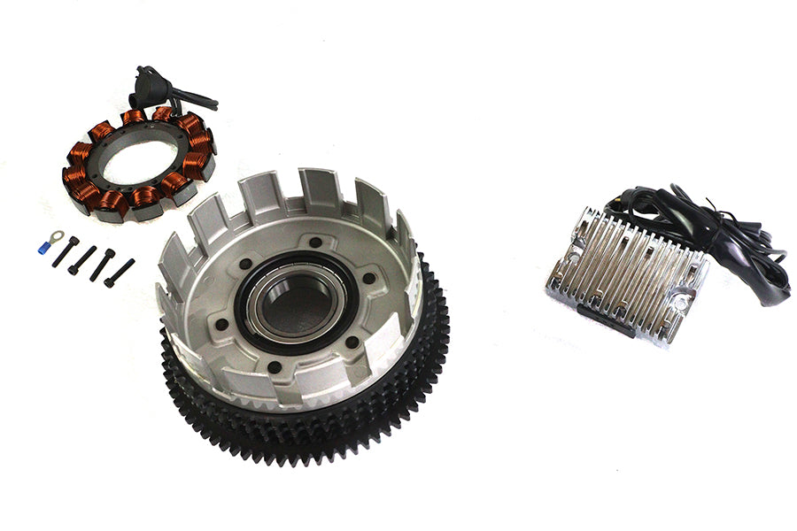 Alternator 19 Amp Charging System Kit Chrome