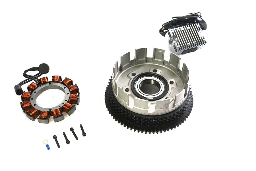 Alternator 19 Amp Charging System Kit Chrome
