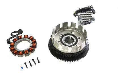 Alternator 19 Amp Charging System Kit Chrome