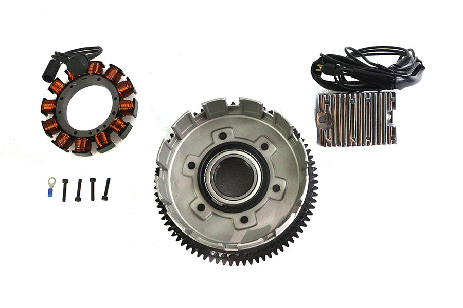 Alternator 19 Amp Charging System Kit Chrome