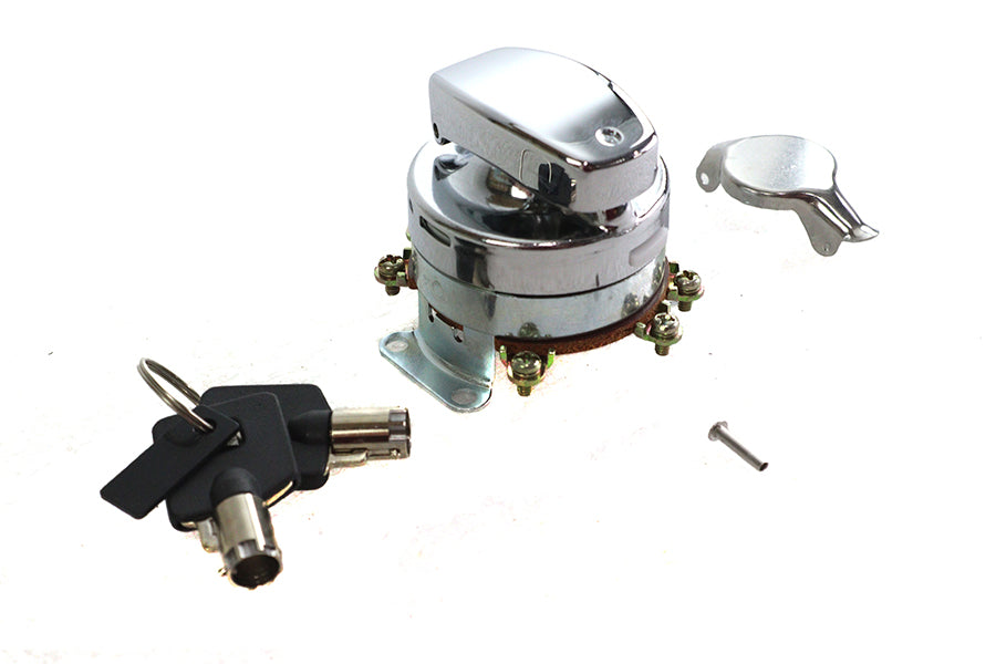 Hinge Ignition Switch 6 Terminal Chrome