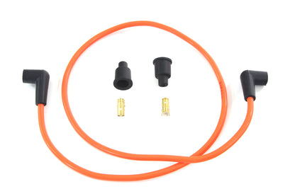Orange Copper Core 7mm Spark Plug Wire Kit