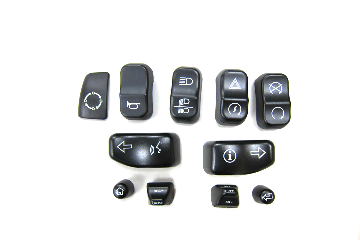 Handlebar Switch Cap Set Black