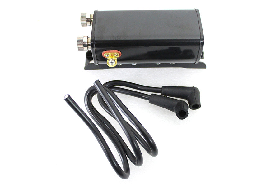 Stock 6 Volt Replica Ignition Coil 1.5 Ohms Black