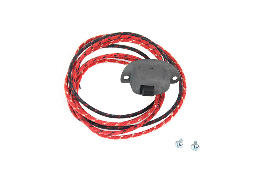 Replica Dimmer Switch Parkerized with Cloth Wires