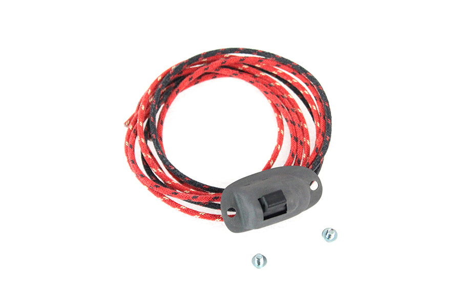Replica Dimmer Switch Parkerized with Cloth Wires