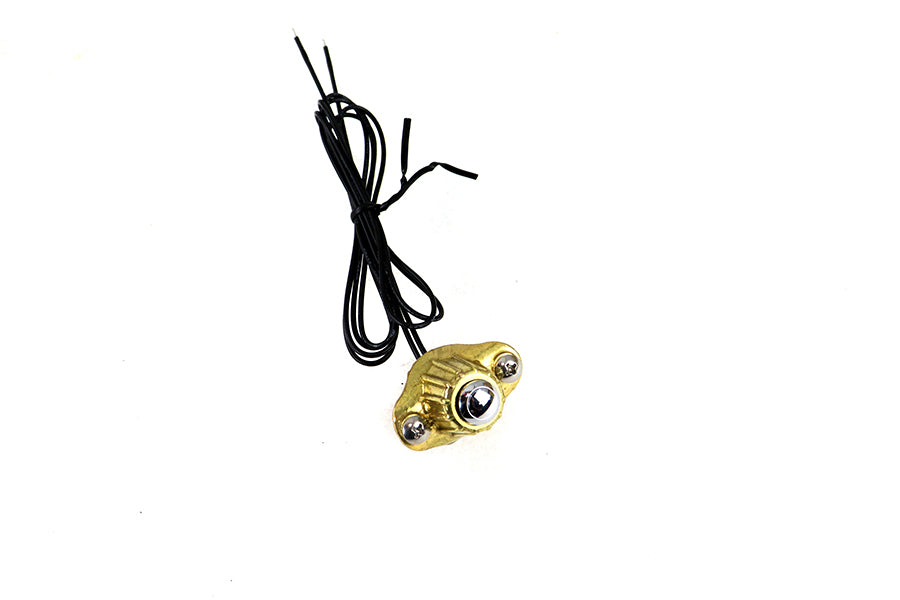 Old School Single Switch Kit Brass Finish