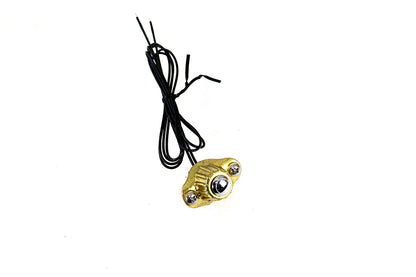 Old School Single Switch Kit Brass Finish
