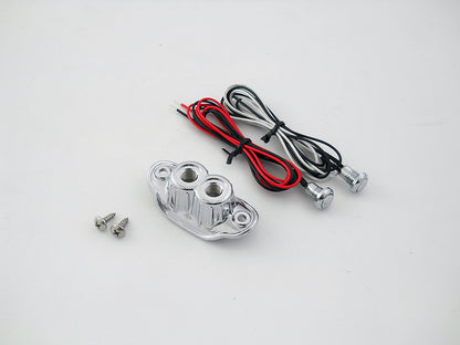 Old School Dual Switch Kit Chrome