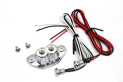 Old School Dual Switch Kit Chrome