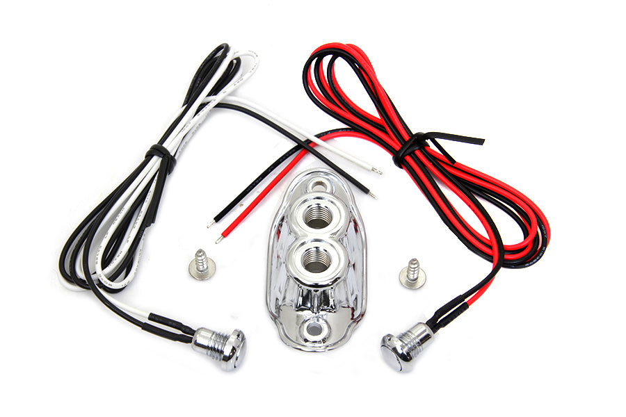 Old School Dual Switch Kit Chrome