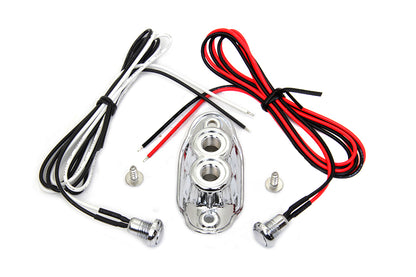 Old School Dual Switch Kit Chrome