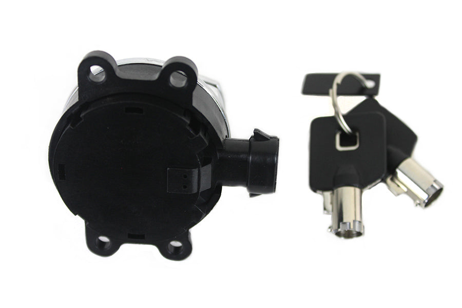 Chrome Ignition Switch with Chrome Skull