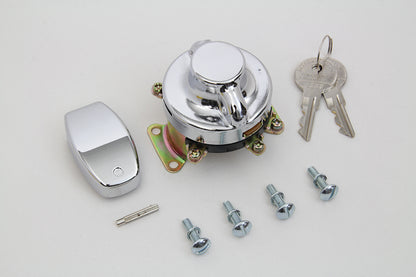 Fat Bob Ignition Switch with 6 Terminals Chrome