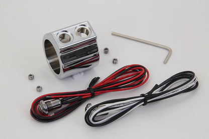 Chrome Dual Handlebar Button Switch Kit