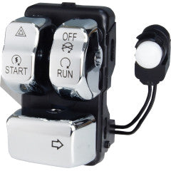 Chrome Right Side Handlebar Control Module