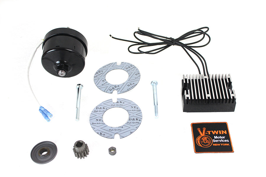 Black 12 Volt Alternator Generator Conversion Kit