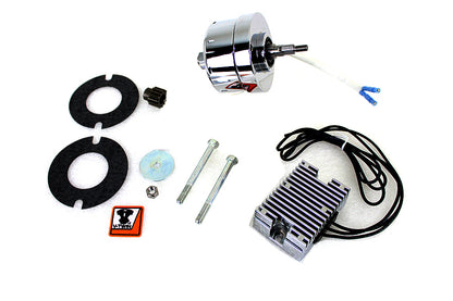 Chrome 12 Volt Alternator Generator Conversion Kit