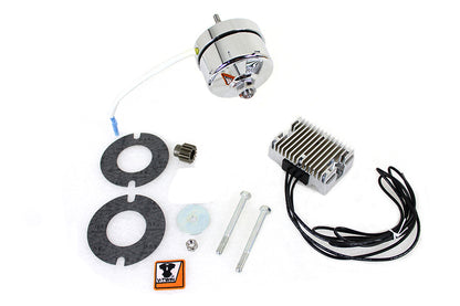 Chrome 12 Volt Alternator Generator Conversion Kit