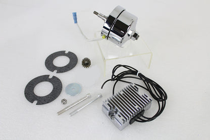 Chrome 12 Volt Alternator Generator Conversion Kit