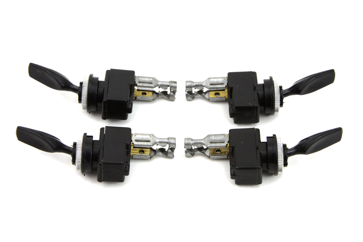 Black Bat Handle Toggle Switch Set