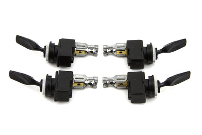 Black Bat Handle Toggle Switch Set