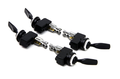 Black Bat Handle Toggle Switch Set