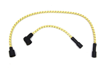 Sumax Yellow with Black & Red Tracer 7mm Spark Plug Wire Set