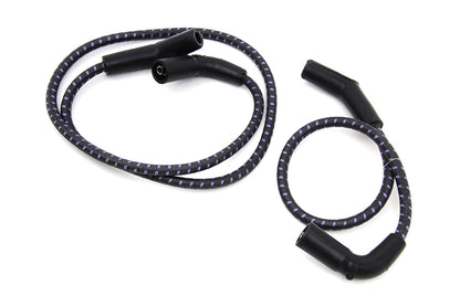 Sumax Black with Blue Tracer 7mm Spark Plug Wire Set