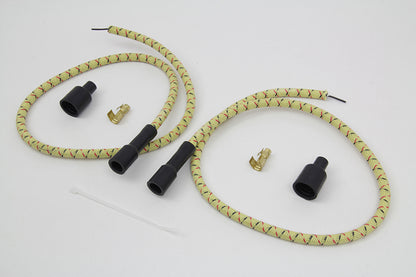 Sumax Yellow with Black & Red Tracer 7mm Spark Plug Wire Set