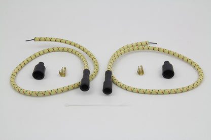 Sumax Yellow with Black & Red Tracer 7mm Spark Plug Wire Set