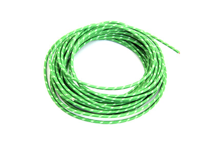 Green 25' Cloth Covered Wire