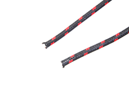 Black with Red Dot 25' Braided Wire