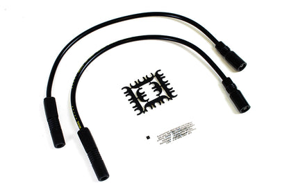 Accel 8mm S/S Spiral Core Ignition Wire Set Black