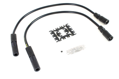 Accel 8mm S/S Spiral Core Ignition Wire Set Black