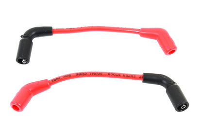 Accel 8mm S/S Spiral Core Ignition Wire Set Red