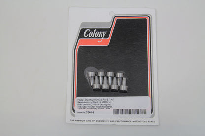 Footboard Hinge Rivet Kit