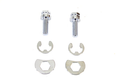 Exhaust Pipe Locking Bolt Mounting Kit Chrome