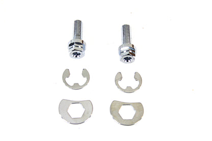Exhaust Pipe Locking Bolt Mounting Kit Chrome