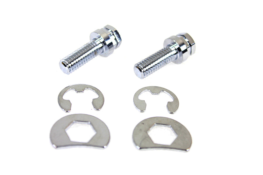 Exhaust Pipe Locking Bolt Mounting Kit Chrome