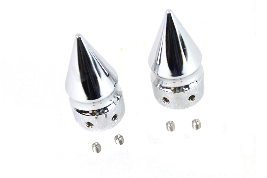 Front Axle Cover Set Pike Style Chrome Plated