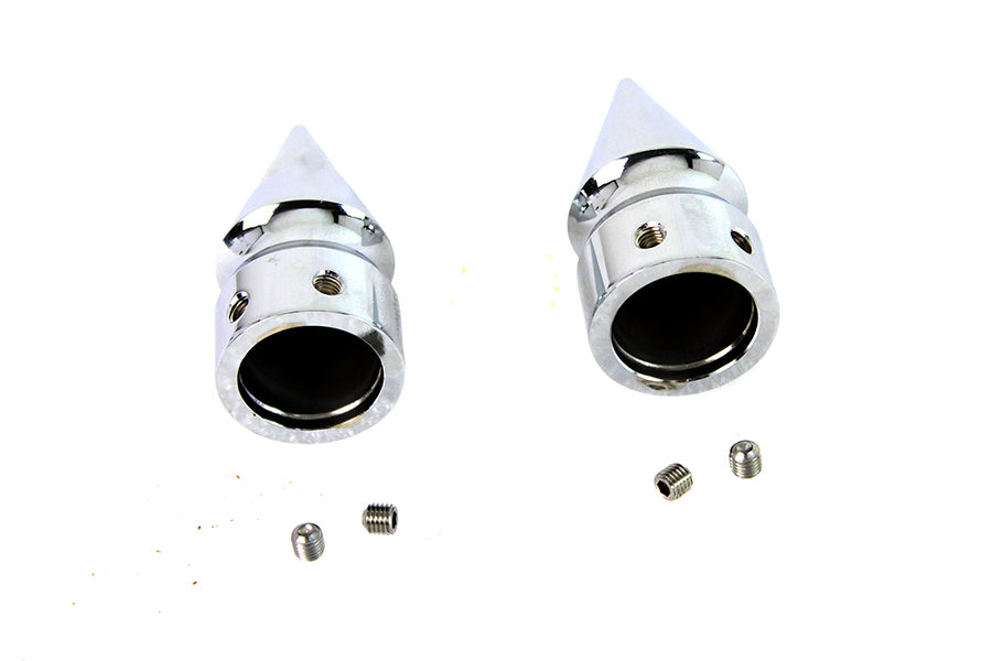 Front Axle Cover Set Pike Style Chrome Plated