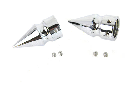 Front Axle Cover Set Pike Style Chrome Plated
