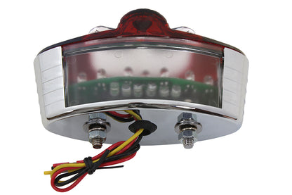 Chrome Cateye LED Tail Lamp Skull Style